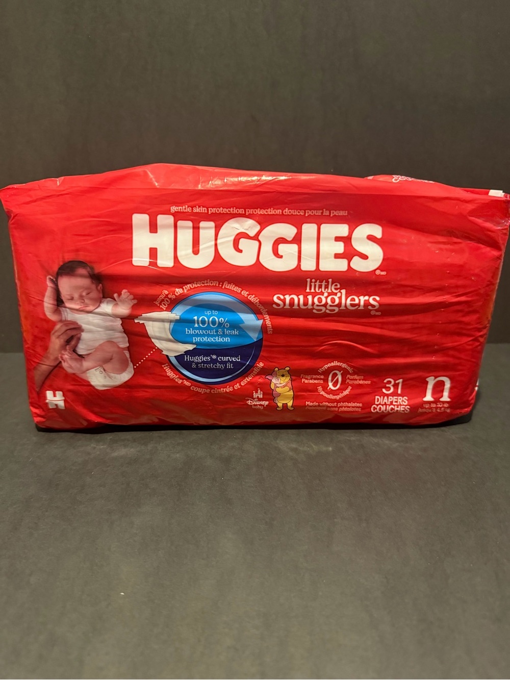 Huggies Little Snugglers Diapers Size Newborn 31 Count  NEW